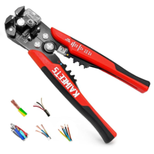 Self Adjusting Wire Stripper - 3 in 1 Heavy Duty Automatic Wire Stripping Tool | 10-24 AWG Wire Cutter for Electrical Cable Cutting, Crimping Tool