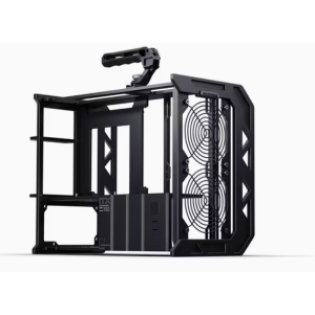  Black Full Tower Computer Case Aluminum Alloy with Tempered Glass and USB Black Side Panel for PC &Server in Stock